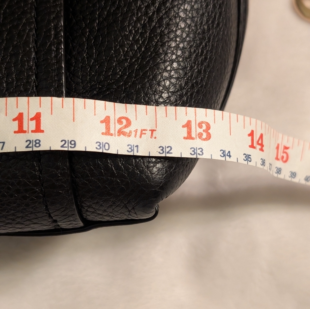 Coach Marlon Black Leather Shoulder Crossbody Bag - Picture 8 of 9